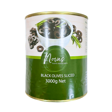 Olives - Black Olives Sliced Novas (3kg)