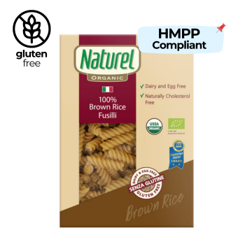 Pasta - Brown Rice Fusilli (250g) Naturel HMPP Compliant